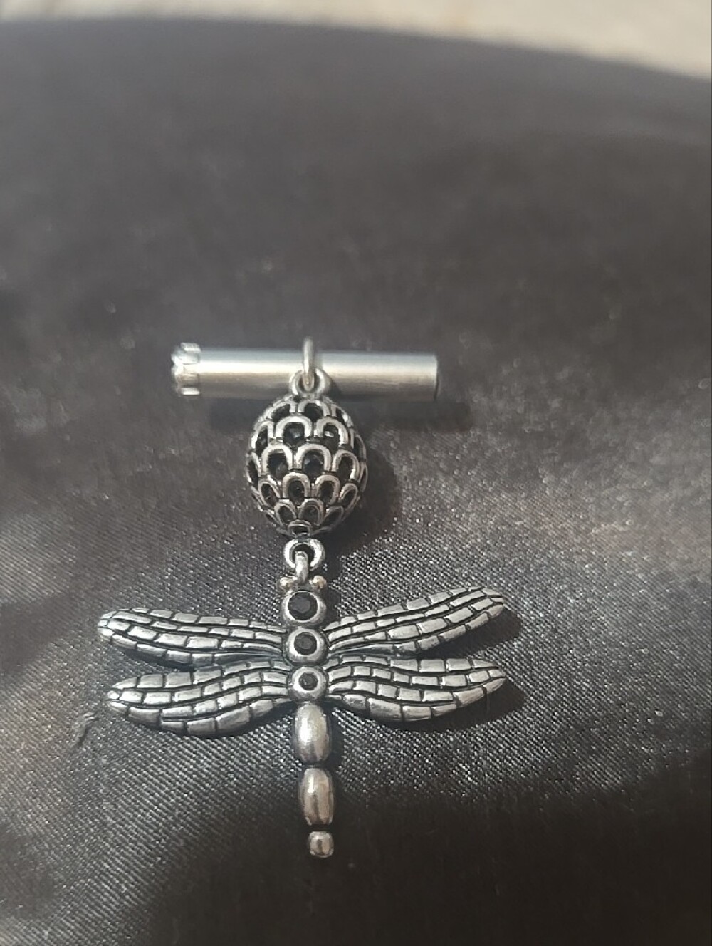 Silver Dragonfly Pendant Necklace - Pandora